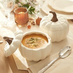 Covered Pumpkin Bowls (2)